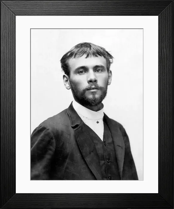 Framed Print : Portrait of Gustav Klimt (1862-1918), 1887 Framed Print : Portrait of Gustav Klimt (1862-1918), 1887