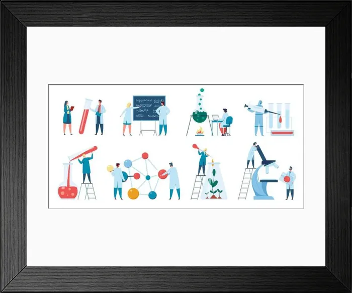 Framed Print : Scientists research. Scientist or biologist working in laboratory Framed Print : Scientists research. Scientist or biologist working in laboratory