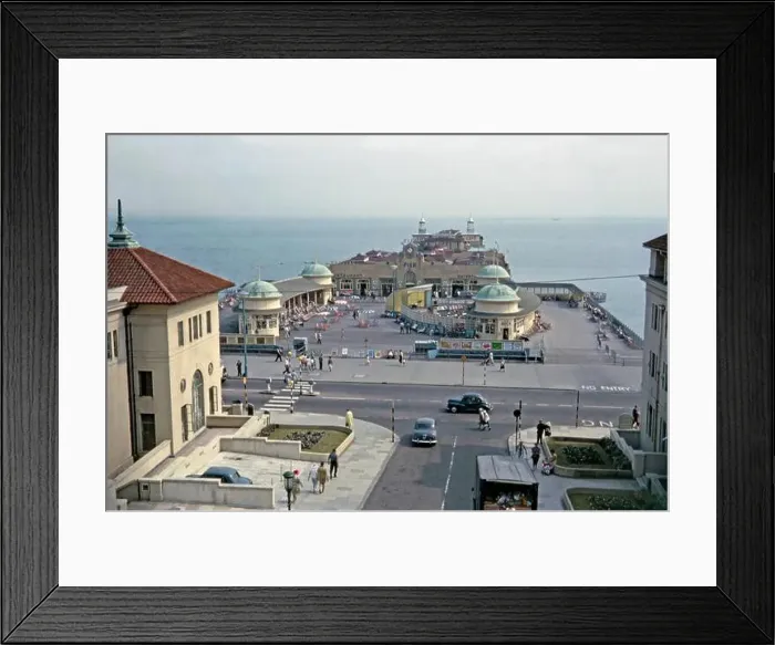 Framed Print : A 1963 view of Hastings Pier and its art deco buildings on the seafront at Hastings Framed Print : A 1963 view of Hastings Pier and its art deco buildings on the seafront at Hastings