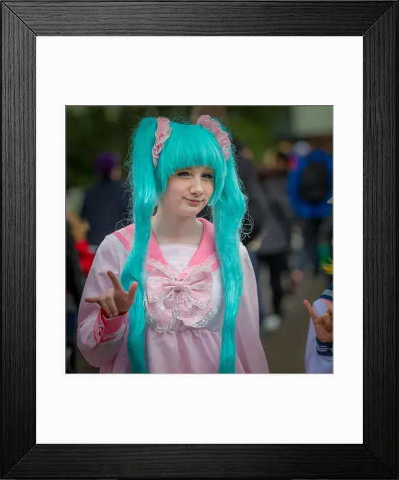 Framed Print : Teen in costume during Independence Day celebrations, Reykjavik, Iceland