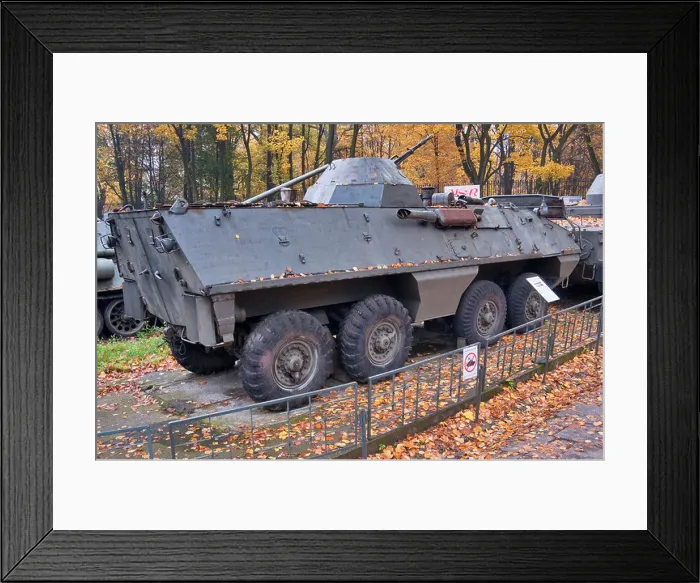 Framed Print : OT-64 SKOT-2A amphibious armored personnel carrier