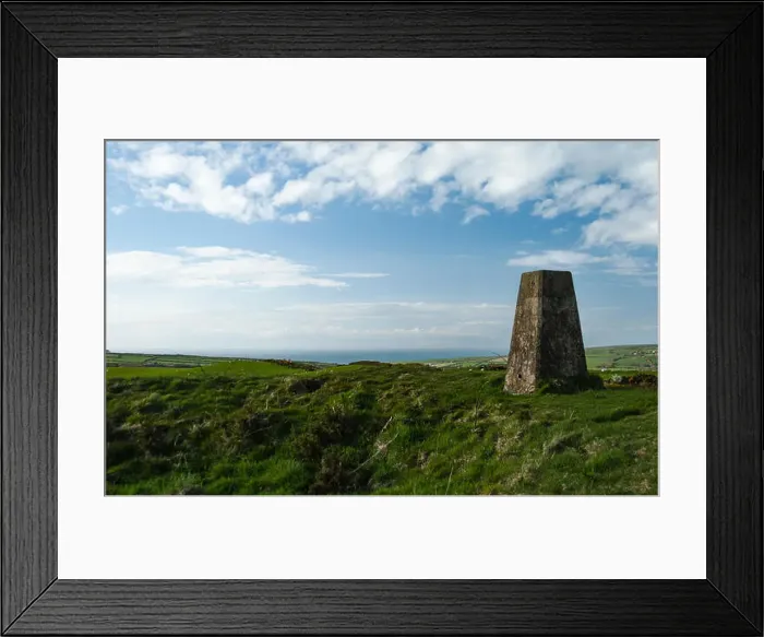 Framed Print : A trig point in the Pembrokeshire Coast National Park, Wales, UK Framed Print : A trig point in the Pembrokeshire Coast National Park, Wales, UK
