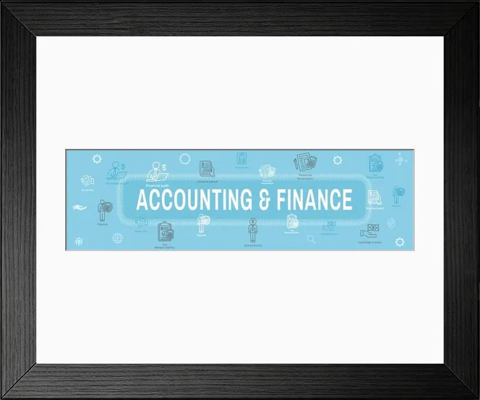 Framed Print : Accountant / Accounting Icon Set and Web Header Banner Framed Print : Accountant / Accounting Icon Set and Web Header Banner