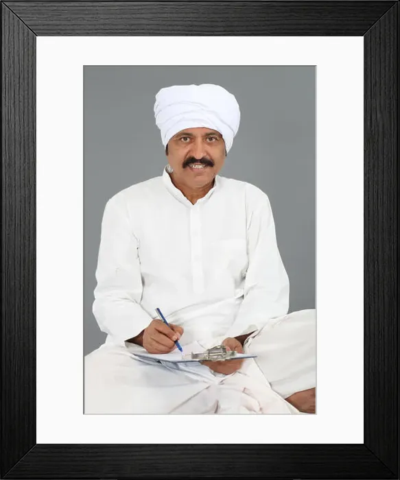 Framed Print : Rural man writing on clipboard Framed Print : Rural man writing on clipboard