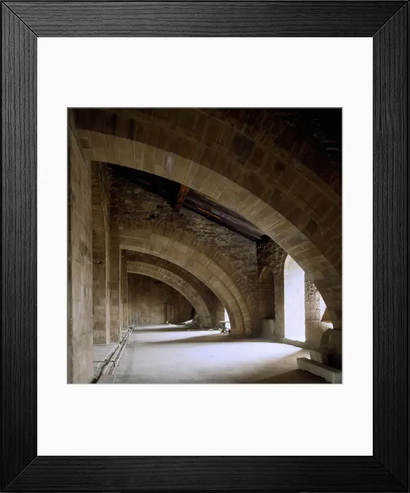 Framed Print : Durham Cathedral; internal flying buttresses over south nave aisle Framed Print : Durham Cathedral; internal flying buttresses over south nave aisle