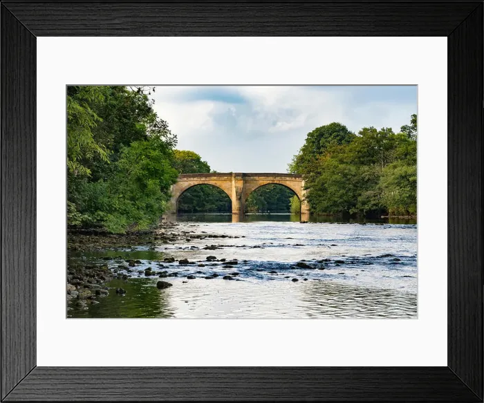 Framed Print : The bridge over the River Ure at Masham Framed Print : The bridge over the River Ure at Masham