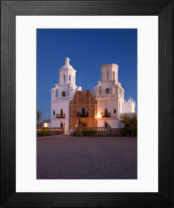 Framed Print : Mission San Xavier del Bac, (White Dove of the Desert) Tucson, Arizona Framed Print : Mission San Xavier del Bac, (White Dove of the Desert) Tucson, Arizona