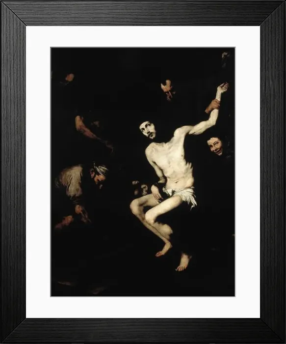 Framed Print : PREPARATIVOS PARA LA CRUCIFIXION-HACIA 1628 / 29 Framed Print : PREPARATIVOS PARA LA CRUCIFIXION-HACIA 1628 / 29