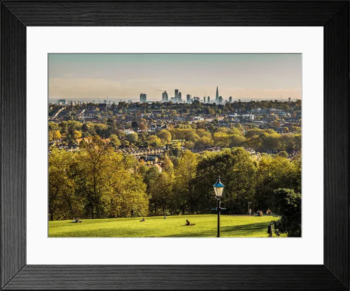 Framed Print : The London skyline from Alexandra Palace Framed Print : The London skyline from Alexandra Palace