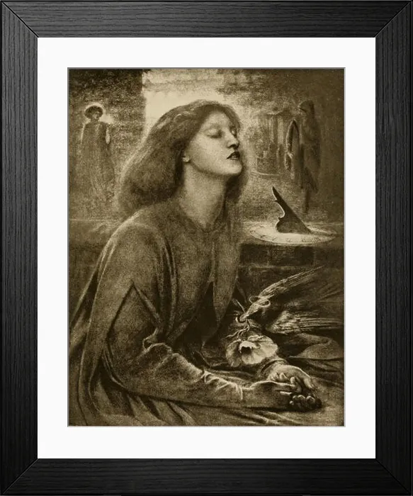 Framed Print : The 1900 work on the Rossettis covers the lives and works of Dante Gabriel and Christina Rossetti Framed Print : The 1900 work on the Rossettis covers the lives and works of Dante Gabriel and Christina Rossetti