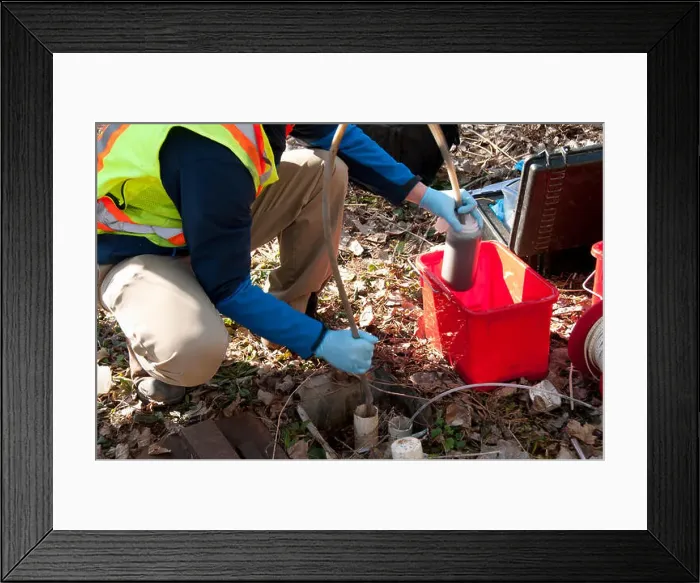 Framed Print : Water Sampling Framed Print : Water Sampling