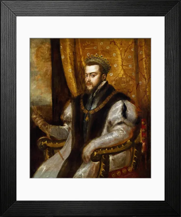 Framed Print : Titian - King Philip II of Spain - Cincinnati Art Museum Framed Print : Titian - King Philip II of Spain - Cincinnati Art Museum