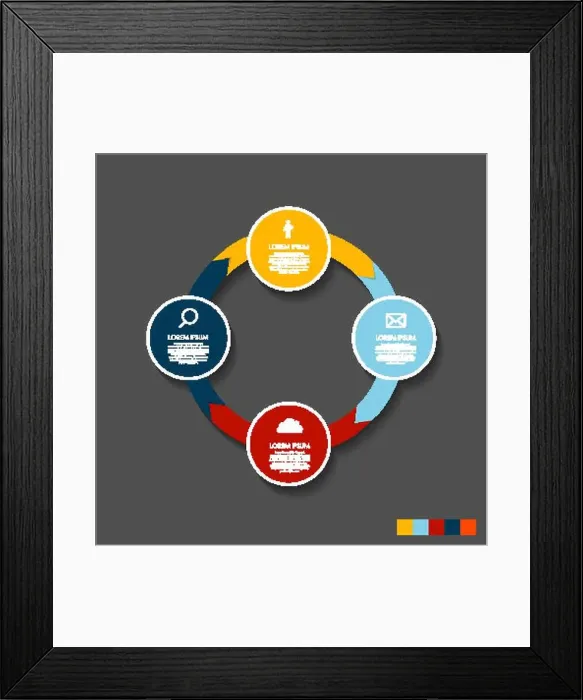 Framed Print : Infographic Templates for Business Vector Illustration Framed Print : Infographic Templates for Business Vector Illustration