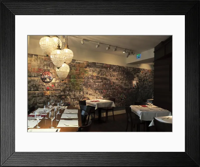 Framed Print : Dining hall of HILTL the world oldest continuously open vegetarian restaurant in Zurich Switzerland Framed Print : Dining hall of HILTL the world oldest continuously open vegetarian restaurant in Zurich Switzerland