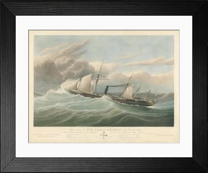 Framed Print : Launch of the Great Britain Steamship Framed Print : Launch of the Great Britain Steamship