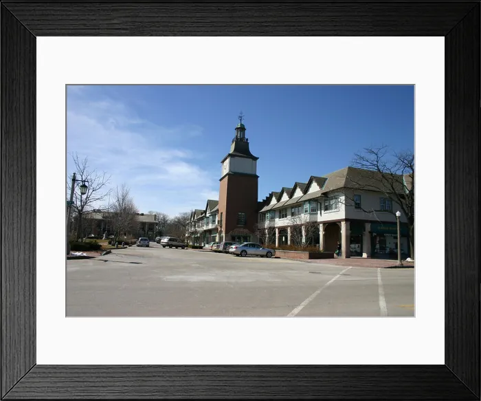 Framed Print : Town square of Lake Forest Illinois Framed Print : Town square of Lake Forest Illinois