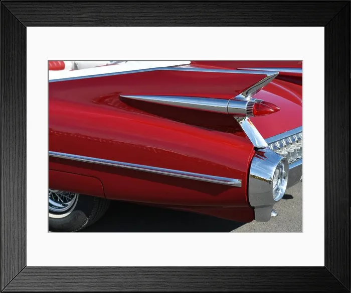 Framed Print : Tail fin, Cadillac, Cadillac Eldorado, 1959 Framed Print : Tail fin, Cadillac, Cadillac Eldorado, 1959