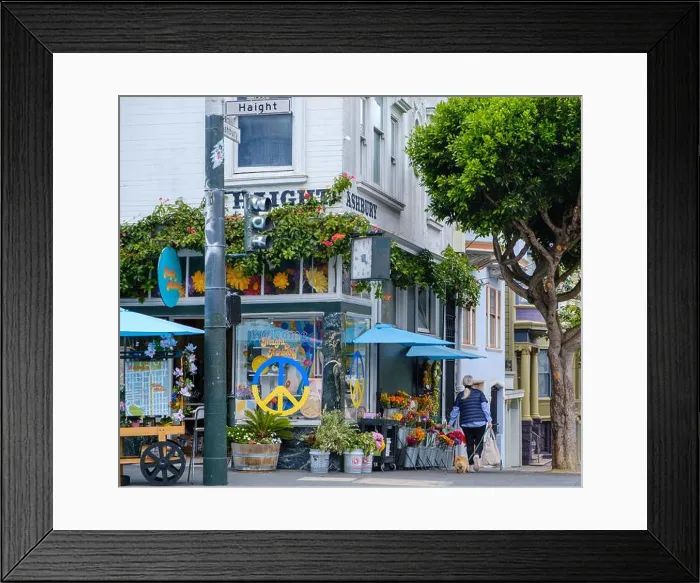Framed Print : The corner of Haight-Ashbury, San Francisco Framed Print : The corner of Haight-Ashbury, San Francisco