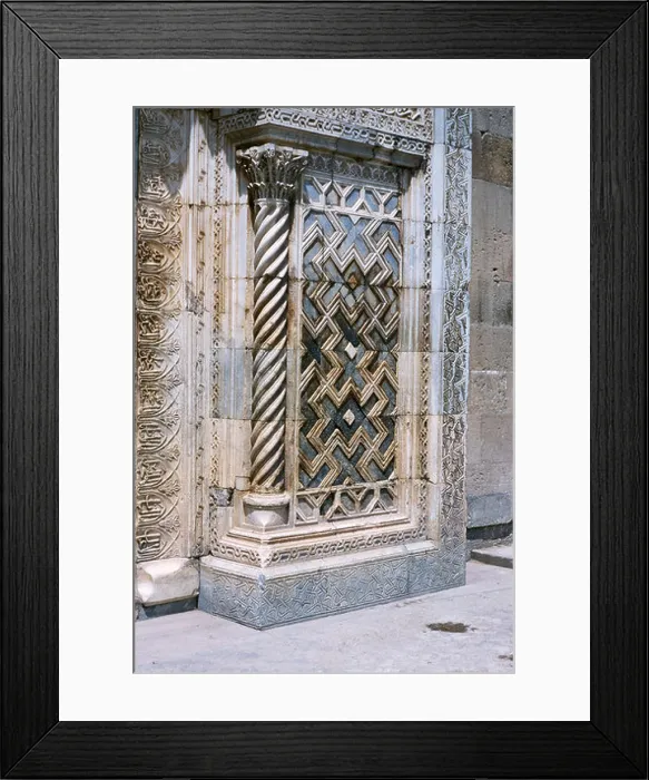 Framed Print : Detail of Karatay Medrese entrance (Seljuk 1251-1252), Konya, Turkey 690518 021 Framed Print : Detail of Karatay Medrese entrance (Seljuk 1251-1252), Konya, Turkey 690518 021