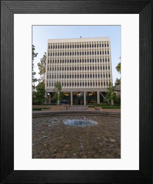 Framed Print : Inverted fountain on the campus of UCLA Framed Print : Inverted fountain on the campus of UCLA