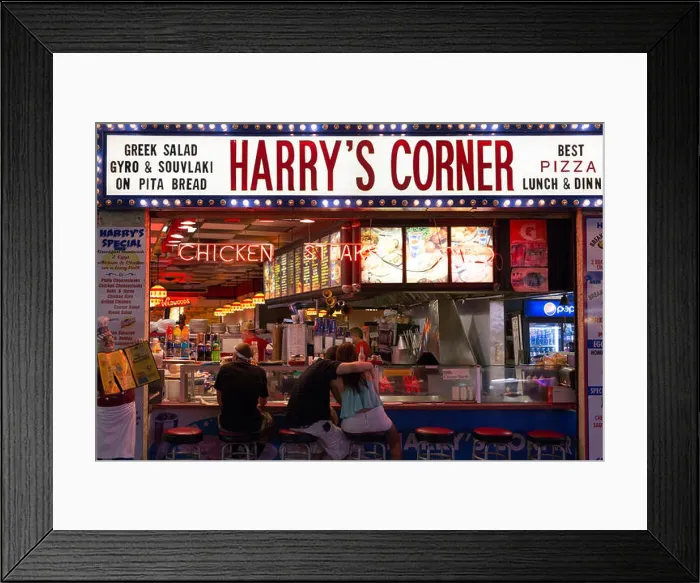 Framed Print : Harry's Corner, Wildwood, New Jersey, USA Framed Print : Harry's Corner, Wildwood, New Jersey, USA