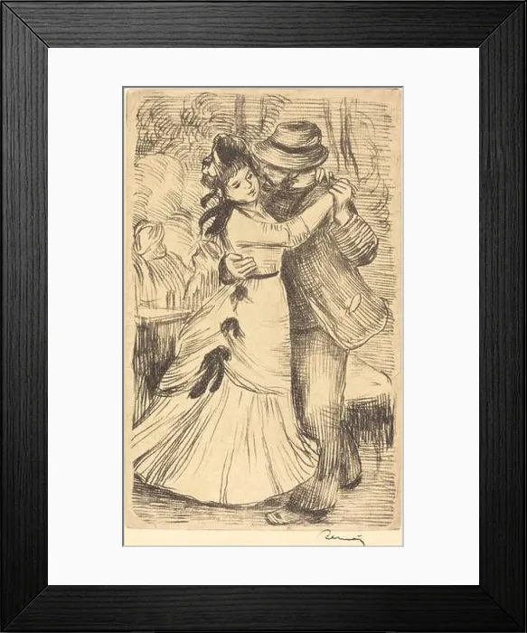 Framed Print : Title: Dancing in the Country Creator: Pierre Auguste Renoir Date: c Framed Print : Title: Dancing in the Country Creator: Pierre Auguste Renoir Date: c