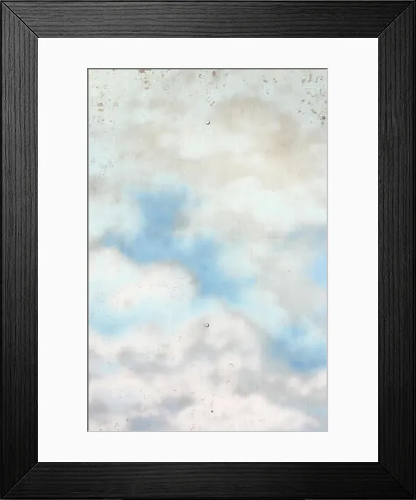 Framed Print : Background texture of wall with graffiti paintings. Blue cloudy sky Framed Print : Background texture of wall with graffiti paintings. Blue cloudy sky