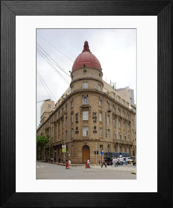 Framed Print : Building of central bank of india in mumbai at Maharashtra india Asia Framed Print : Building of central bank of india in mumbai at Maharashtra india Asia
