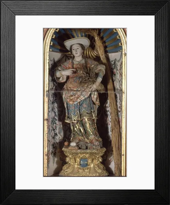 Framed Print : ESCULTURA-MUJER FUERTE DE LA BIBLIA'RUTH'MADERA Y OTROS MATERIALES POLICROMADOS 1736 Framed Print : ESCULTURA-MUJER FUERTE DE LA BIBLIA'RUTH'MADERA Y OTROS MATERIALES POLICROMADOS 1736