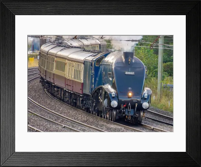 Framed Print : Heritage restored A4 Pacific steam locomotive Sir Nigel Gresley hauling the Settle & Carlisle Fellsman seen heading