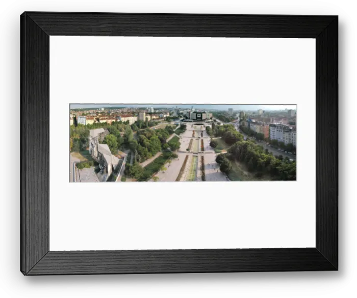 Framed Print : Aerial view of the National Palace of Culture in Sofia Framed Print : Aerial view of the National Palace of Culture in Sofia