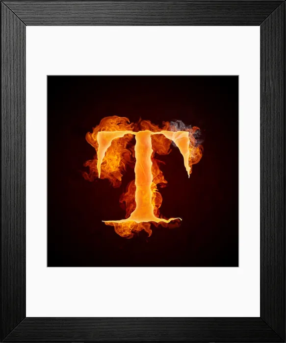 Framed Print : Fire Letters A-Z Framed Print : Fire Letters A-Z