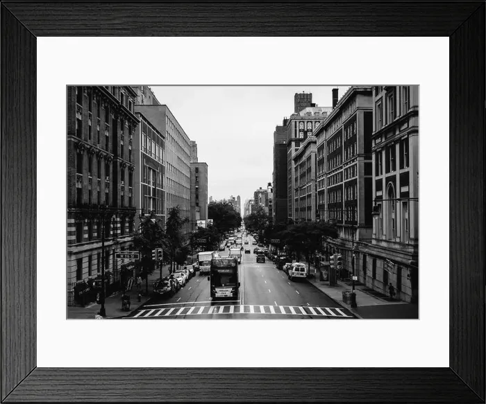 Framed Print : Broadway, seen at Columbia University in Morningside Heights, Manhattan, New York City