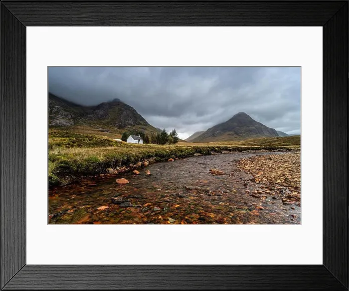Framed Print : Lagangarbh Hut, Glencoe, Scotland Framed Print : Lagangarbh Hut, Glencoe, Scotland