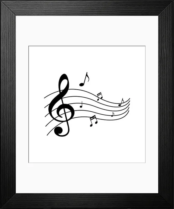 Framed Print : the symphony of music note vector design. instrumental beautiful song symbol illustrations Framed Print : the symphony of music note vector design. instrumental beautiful song symbol illustrations