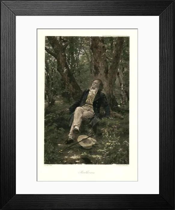 Framed Print : Ludwig van Beethoven (1770-1827) Framed Print : Ludwig van Beethoven (1770-1827)