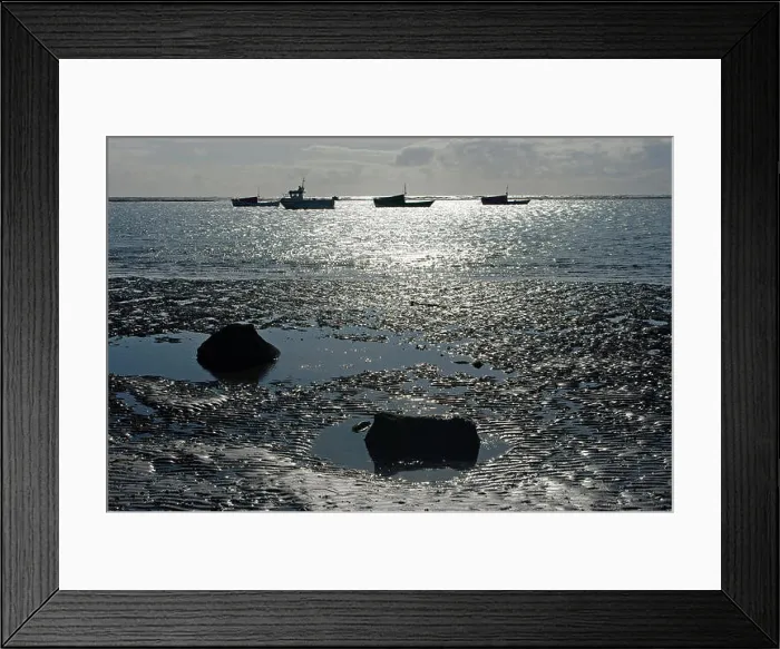 Framed Print : Boulmer, boats at low tide Framed Print : Boulmer, boats at low tide