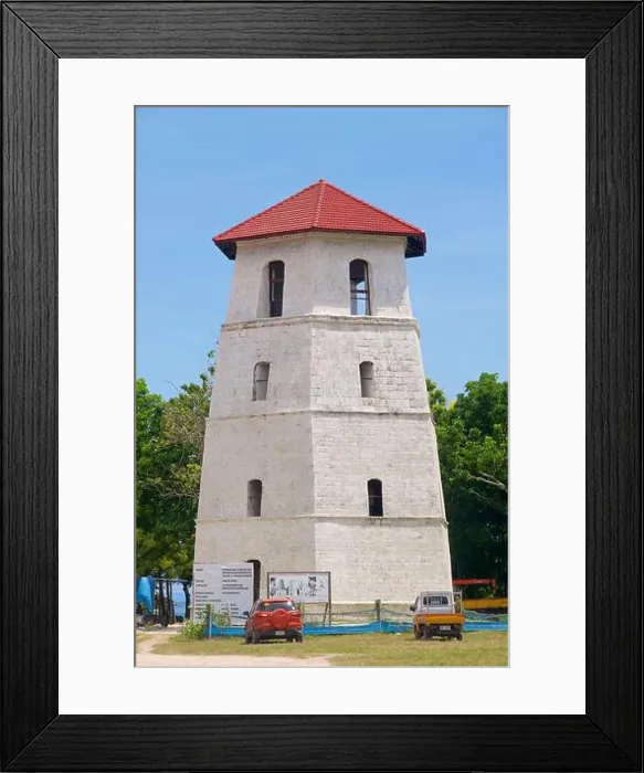 Framed Print : The restored belltower or watchtower on Panglao Island Framed Print : The restored belltower or watchtower on Panglao Island