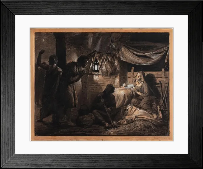Framed Print : The Adoration of the Shepherds Bloch Framed Print : The Adoration of the Shepherds Bloch