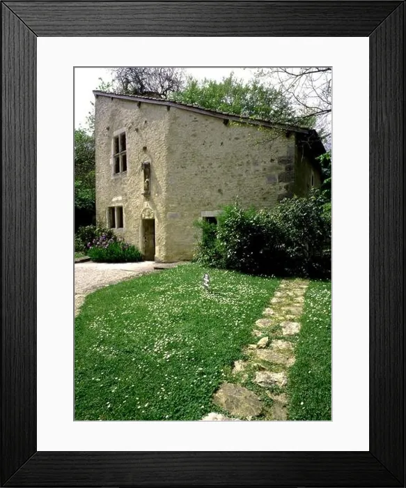 Framed Print : Joan of Arc. The house at Domremy, France, reputed to have been the birthplace of St Joan Framed Print : Joan of Arc. The house at Domremy, France, reputed to have been the birthplace of St Joan