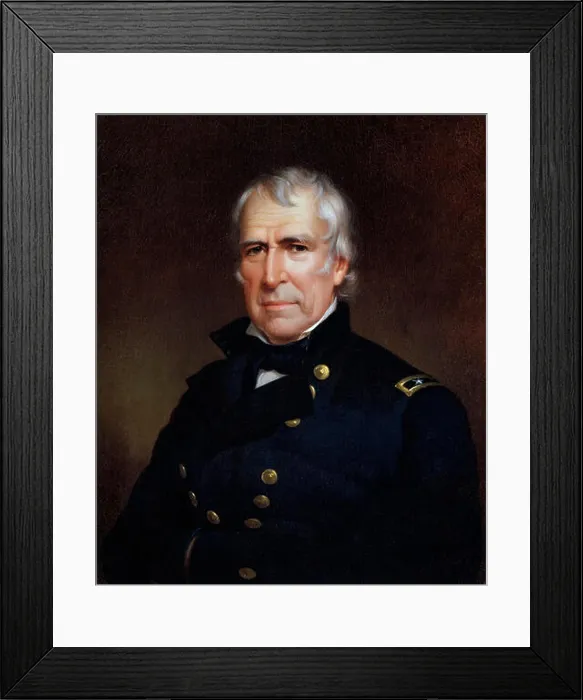 Framed Print : Zachary Taylor. Portrait of the 12th US President Zachary Taylor (1784-1850) by James Reid Lambdin, 1848 Framed Print : Zachary Taylor. Portrait of the 12th US President Zachary Taylor (1784-1850) by James Reid Lambdin, 1848