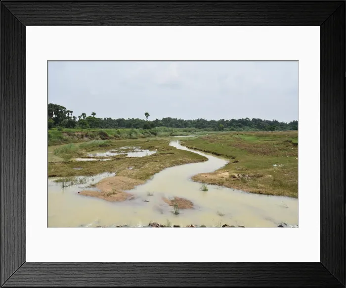 Framed Print : River Kopai near Goalpara, Bolpur, in the district Birbhum, West Bengal, India Framed Print : River Kopai near Goalpara, Bolpur, in the district Birbhum, West Bengal, India