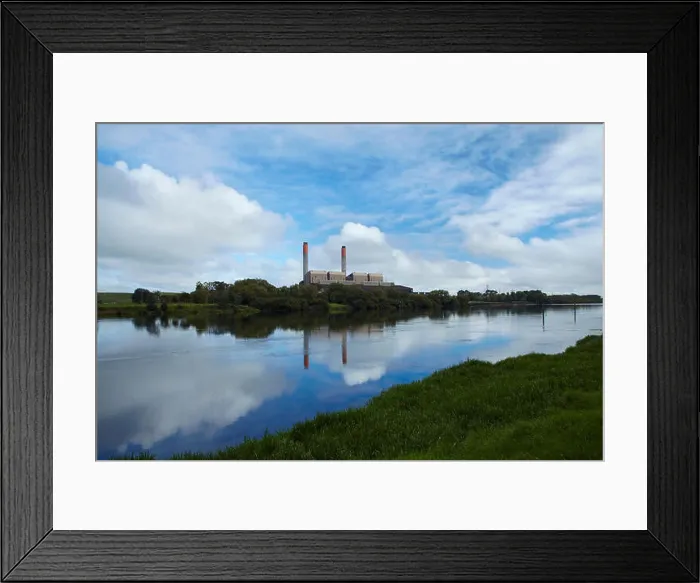 Framed Print : Huntly Power Station and Waikato River, Waikato, North Island, New Zealand Framed Print : Huntly Power Station and Waikato River, Waikato, North Island, New Zealand