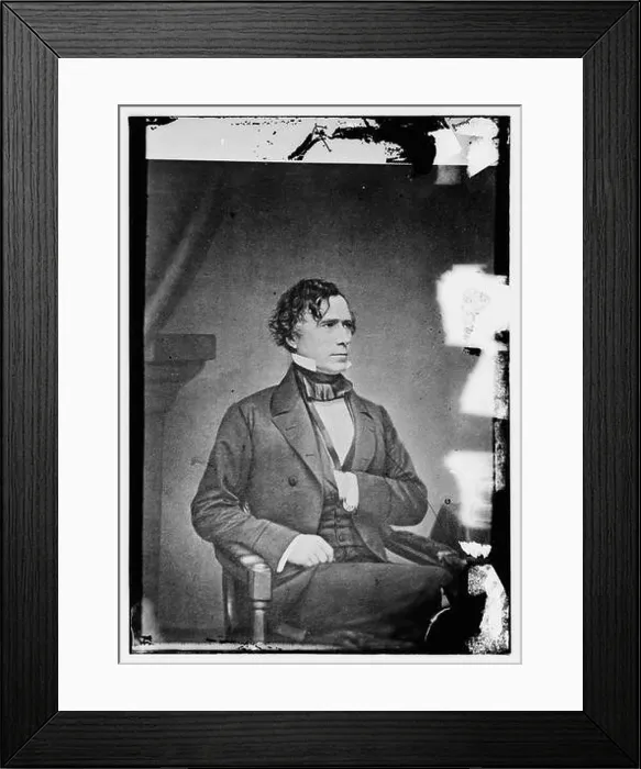 Framed Print : Portrait of President Franklin Pierce Framed Print : Portrait of President Franklin Pierce