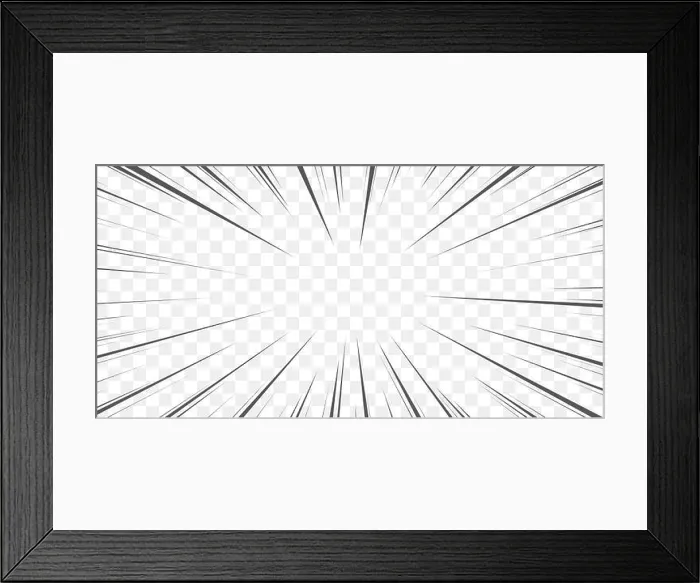 Framed Print : Manga transparent background. Comic motion Framed Print : Manga transparent background. Comic motion