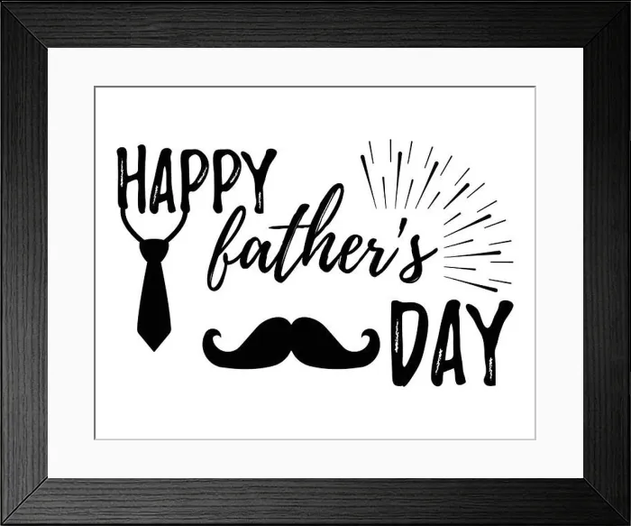 Framed Print : Happy Father's Day banner and giftcard. Best Dad Poster Sign on Background. Vector Illustration Framed Print : Happy Father's Day banner and giftcard. Best Dad Poster Sign on Background. Vector Illustration