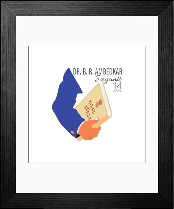 Framed Print : Vectpr illustration of Dr Bhimrao Ramji Ambedkar with Constitution of India for Ambedkar Jayanti on 14 April Framed Print : Vectpr illustration of Dr Bhimrao Ramji Ambedkar with Constitution of India for Ambedkar Jayanti on 14 April