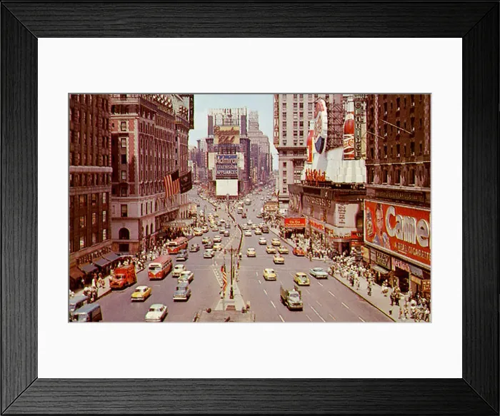 Framed Print : Times Square. New York City. 1960 Framed Print : Times Square. New York City. 1960