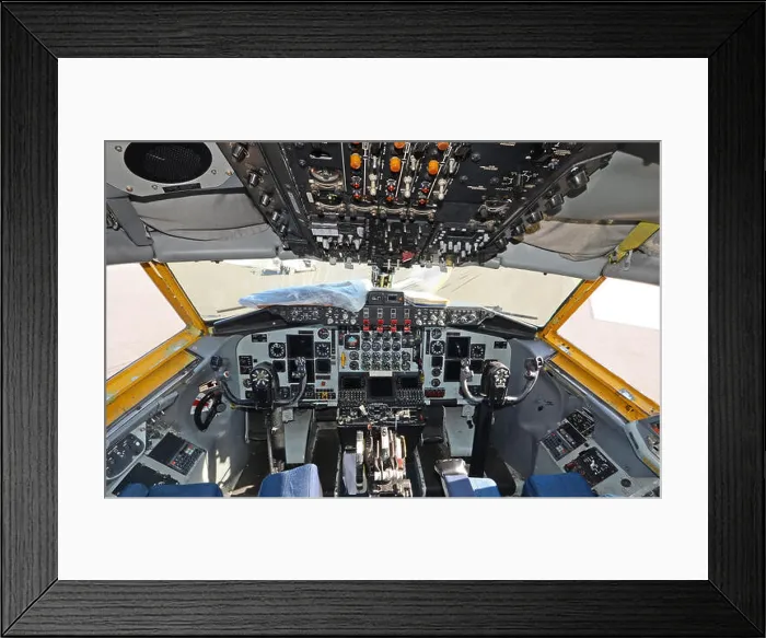 Framed Print : Military air tanker cockpit view of US Air Force KC-135 Framed Print : Military air tanker cockpit view of US Air Force KC-135