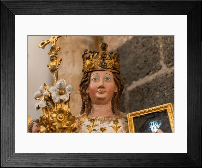 Framed Print : A close-up of the bust of Saint Agatha Framed Print : A close-up of the bust of Saint Agatha
